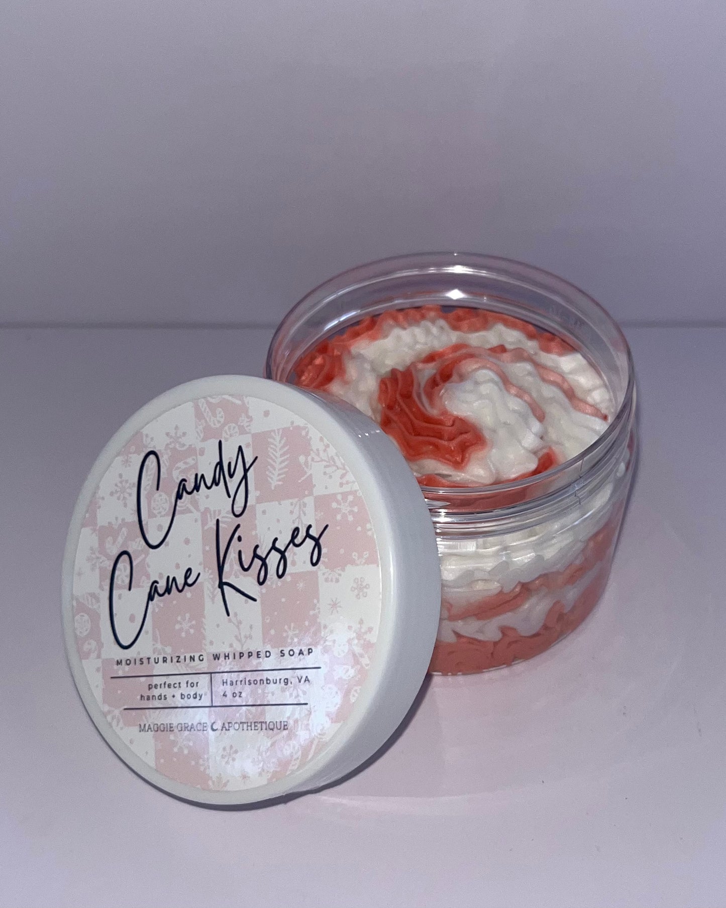 Candy Cane Whipped Soap