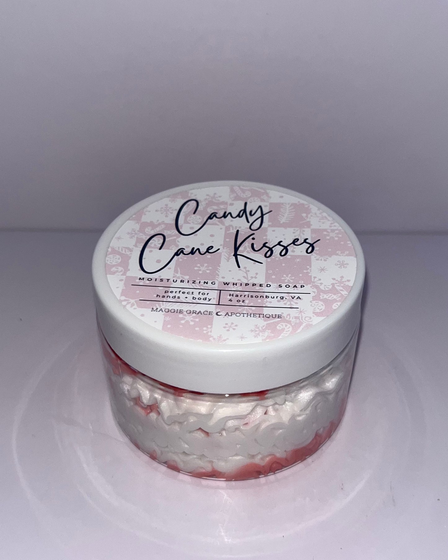 Candy Cane Whipped Soap